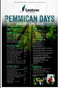 Pemmican Days Poster 2016