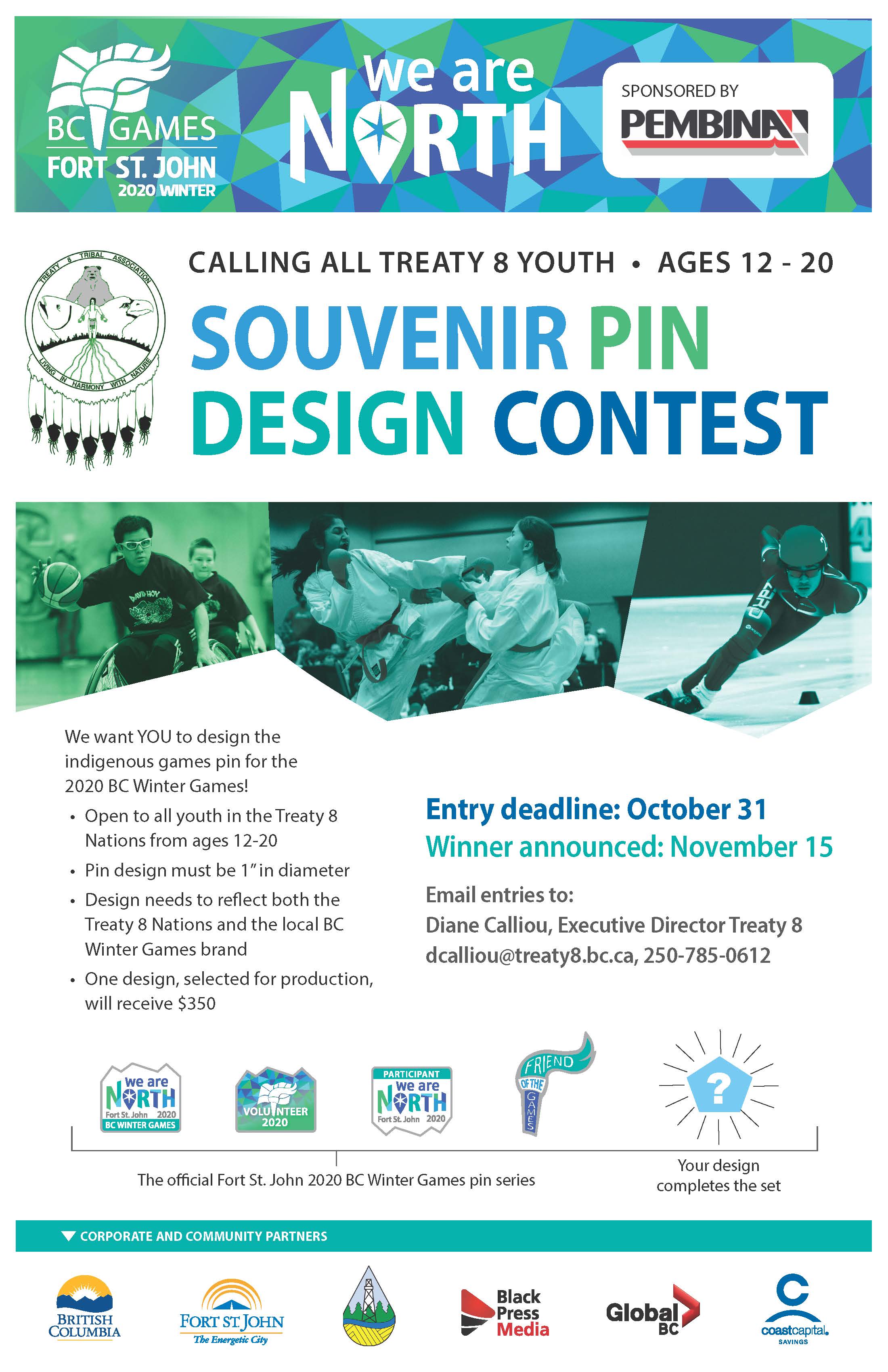 CALLING ALL TREATY 8 YOUTH - Souvenir Pin Design Contest