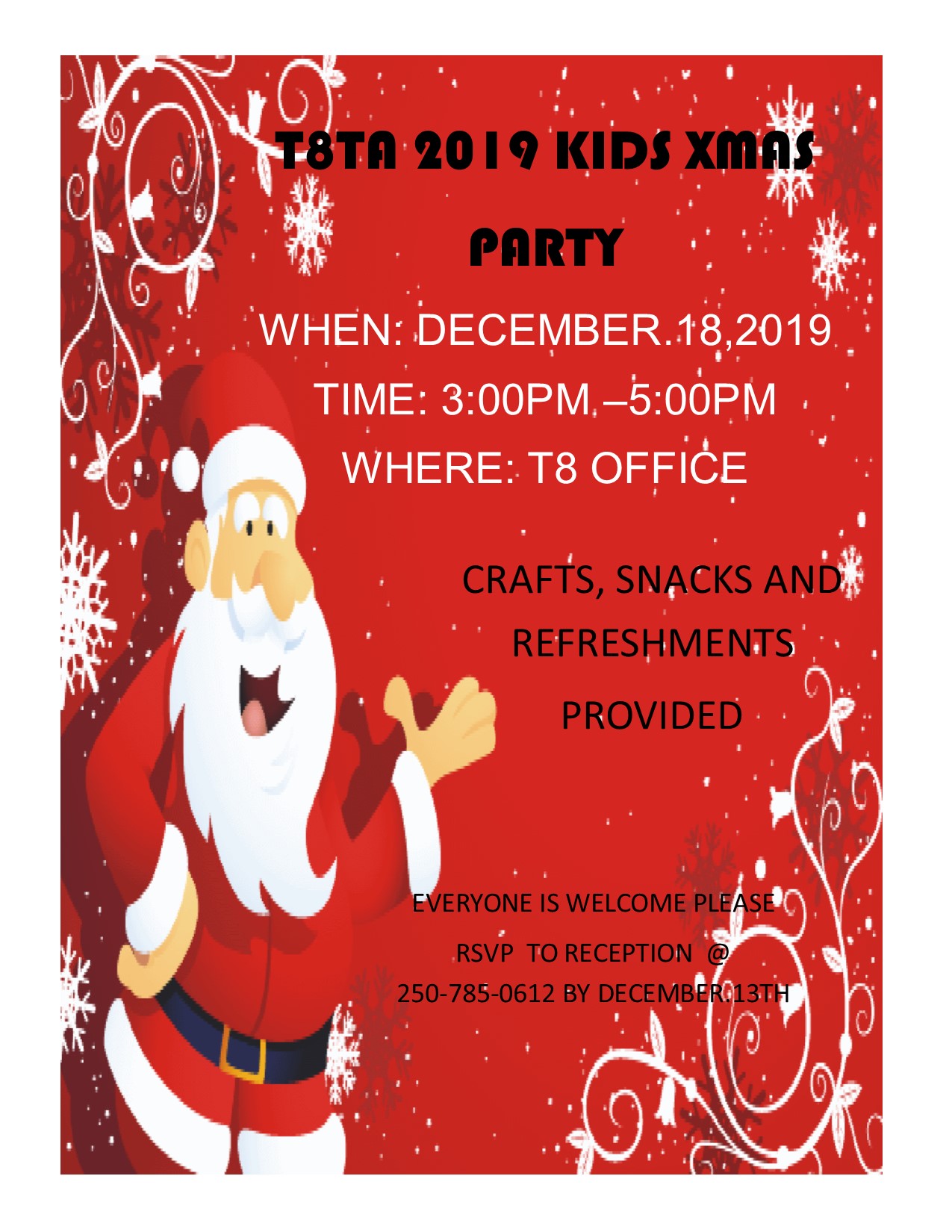 Kids Christmas Party @ Treaty 8 Tribal Association
